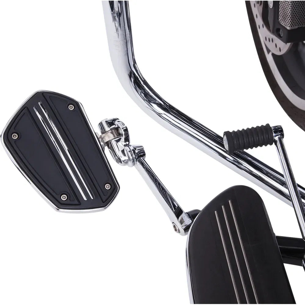 Plancha Twin Rail - Con Adaptador - Cromo