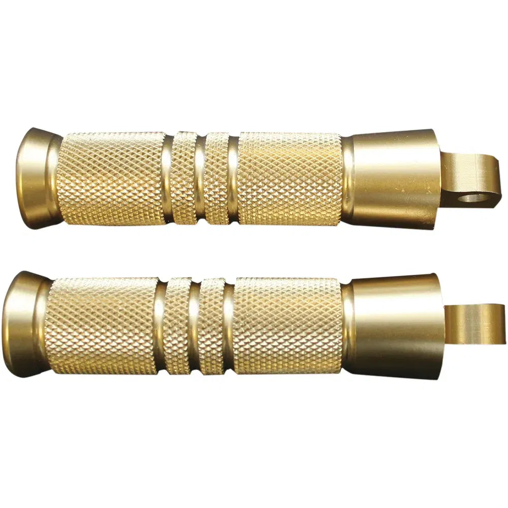 Brass Footpegs - Grooved