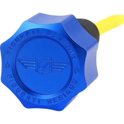Varilla de nivel de aceite magnética de alto rendimiento - Varilla de nivel de aceite magnética de alto rendimiento - Curva - Azul - Touring/Trike '07-'16