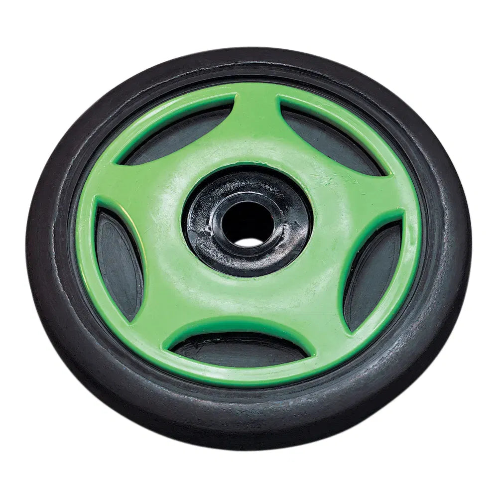 Idler Wheel with Insert/Bearing 6205-2RS - Green - Group 1 - 5.63" OD x 0.625" ID