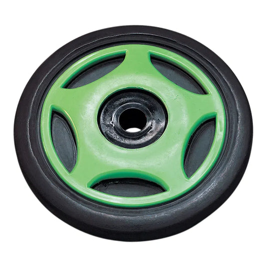 Idler Wheel with Insert/Bearing 6205-2RS - Green - Group 1 - 5.63" OD x 0.625" ID