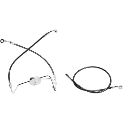 Kit de línea de freno delantero XR de acero inoxidable Extreme Response - Kit de línea de freno - XR - Negro