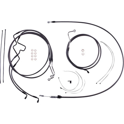 Kit de instalación de manillar de diseñador KARBONFIBR - Kit de instalación de manillar de diseñador KARBONFIBR - 8" - FLHR '21-'22