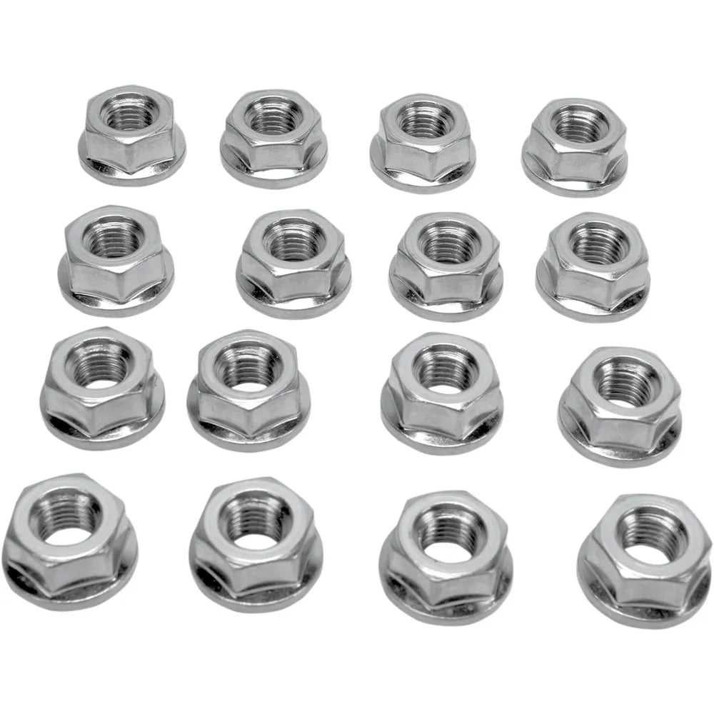 Lug Nut - 10 mm - Flat Base - 16 Pack