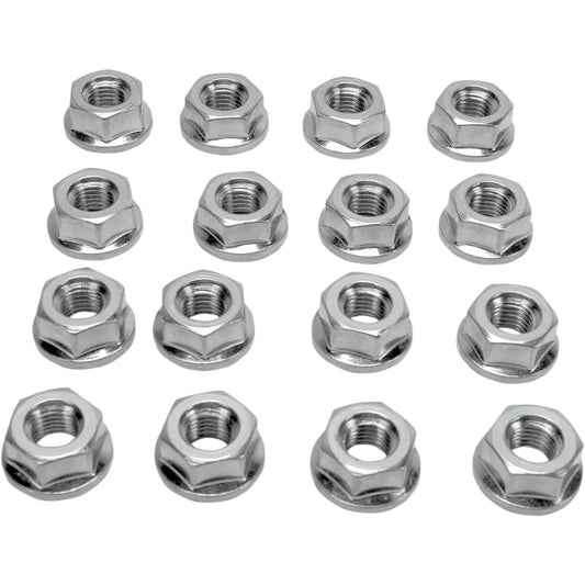 Lug Nut - 10 mm - Flat Base - 16 Pack