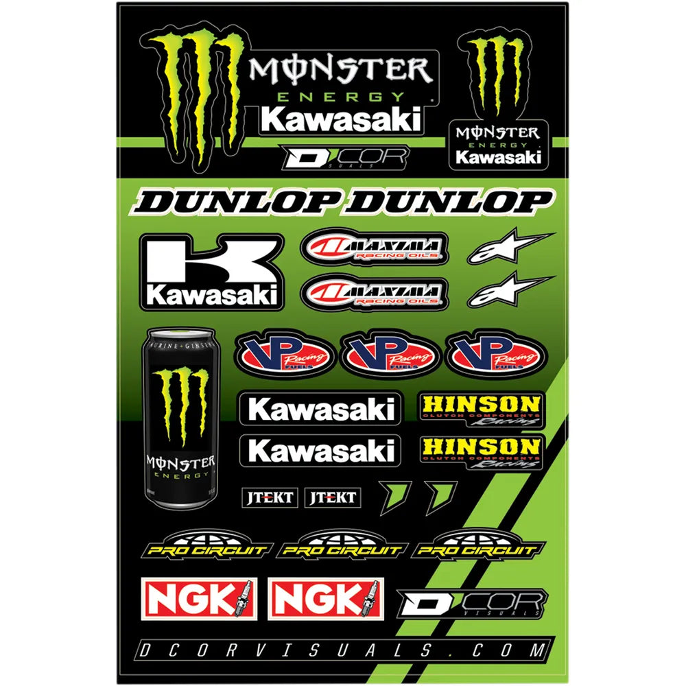 Decal Sheet - Monster Kawasaki
