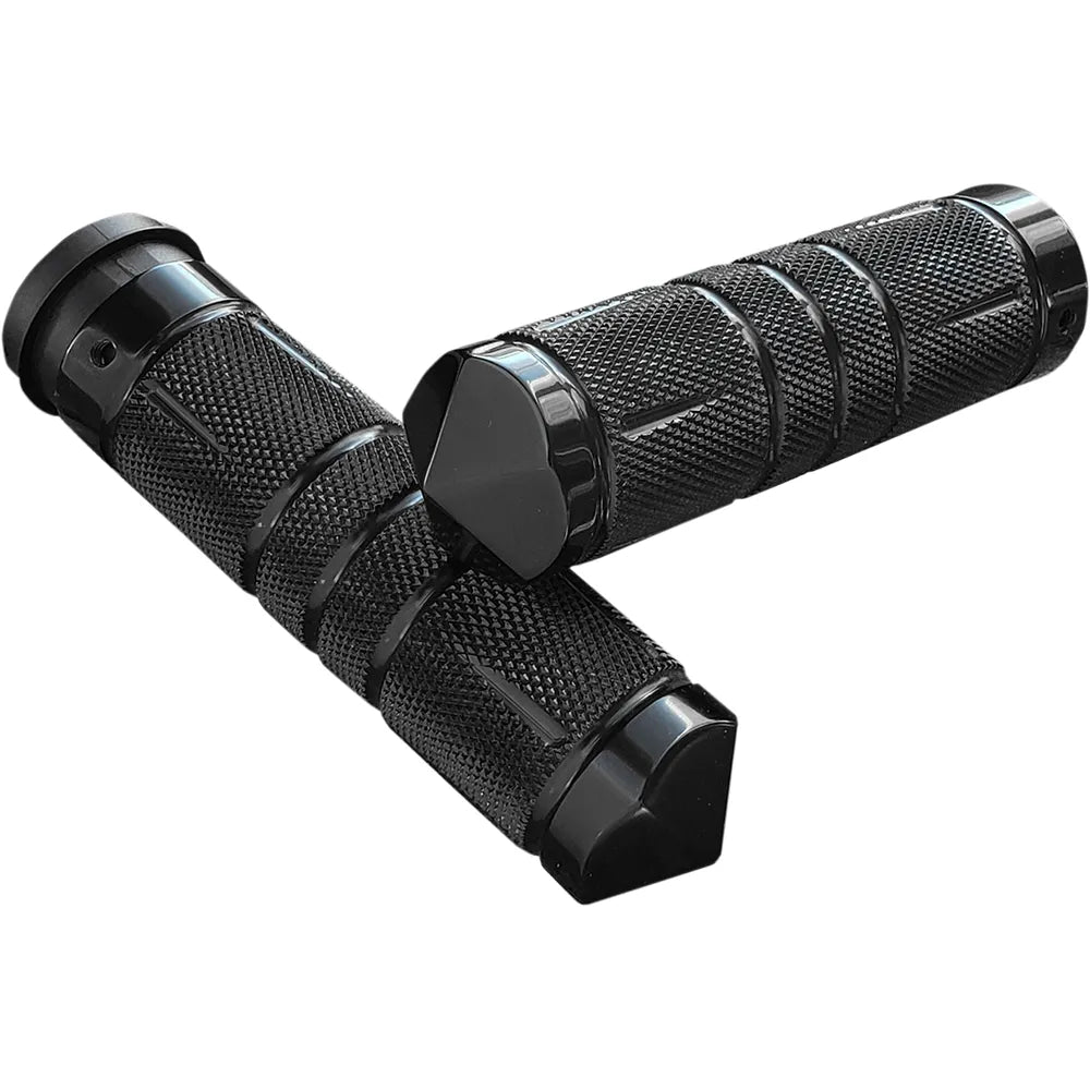 Grips - Knurled - Diamond - TBW - Black