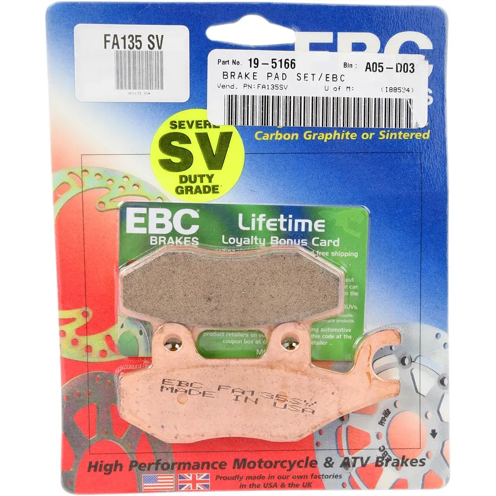 SV Severe Duty Brake Pads - FA135SV