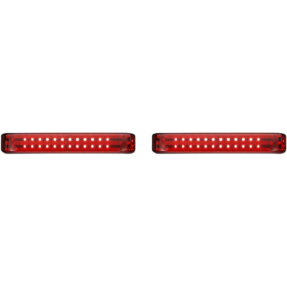 Saddlebag LED Lights - Sequential - Black/Red
