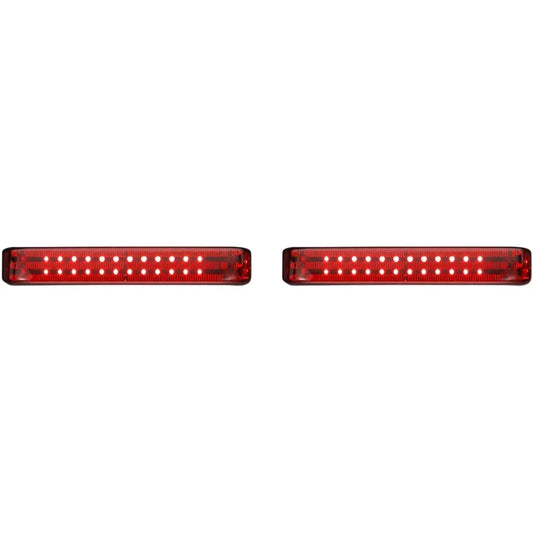 Saddlebag LED Lights - Sequential - Black/Red