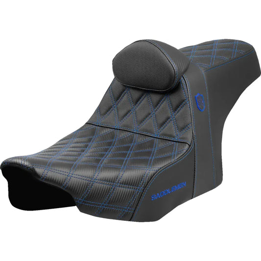 Asiento Saddlemen Pro Series SDC Performance Grip Blue Stitching W FLT/FLH '23-'25