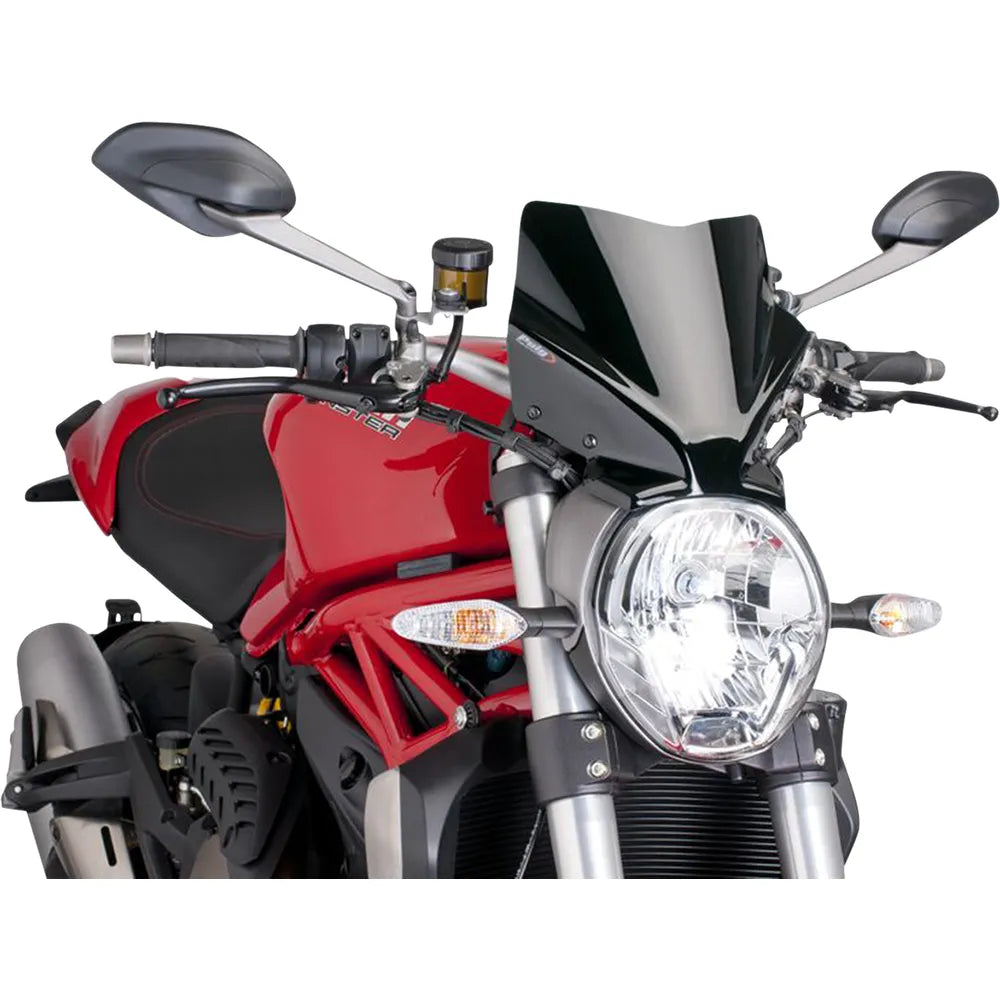 Parabrisas de Nueva Generación - Parabrisas de Nueva Generación - 10-5/8" - Negro - Monster 1200
