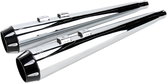 Silenciadores deslizantes Megáfono - Silenciadores Megáfono - Chr/Blk - Estriado - Deflector de rendimiento