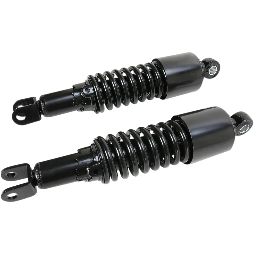 Custom Shorty Shocks with Shroud - Black Body/Black Spring Finish - Clevis Lowering