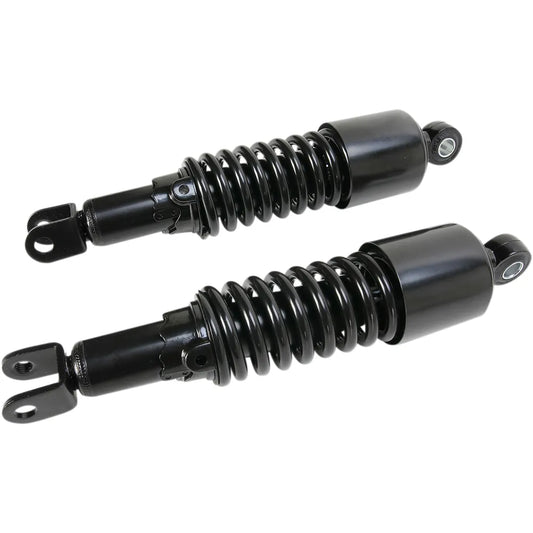 Custom Shorty Shocks with Shroud - Black Body/Black Spring Finish - Clevis Lowering