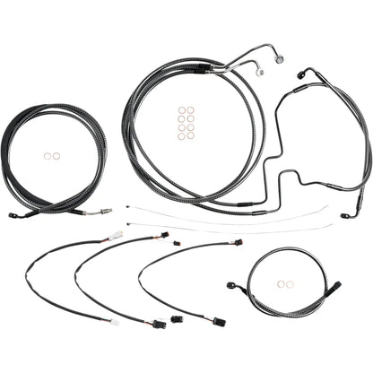 Kit de instalación de manillar de diseñador KARBONFIBR - Kit de instalación de manillar de diseñador KARBONFIBR - 12"-14" - FLH '17-'20