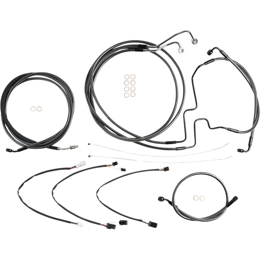 Kit de instalación de manillar de diseñador KARBONFIBR - Kit de instalación de manillar de diseñador KARBONFIBR - 12"-14" - FLH '17-'20