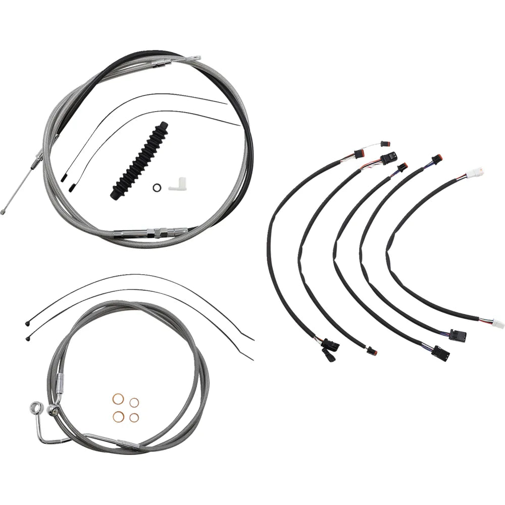 Kit de instalación de manillar XR - Kit de instalación de manillar XR - Colgadores Ape de 15"-17" - FLHRXS '21-'24 - Acero inoxidable/cromo