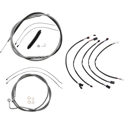 Kit de instalación de manillar XR - Kit de instalación de manillar XR - Colgadores Ape de 15"-17" - FLHRXS '21-'24 - Acero inoxidable/cromo