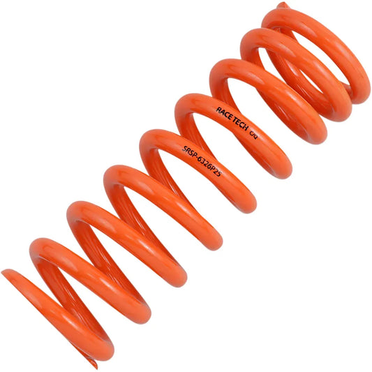 Progressively Wound Shock Spring - Orange - P25 - Spring Rate 493 lbs/in