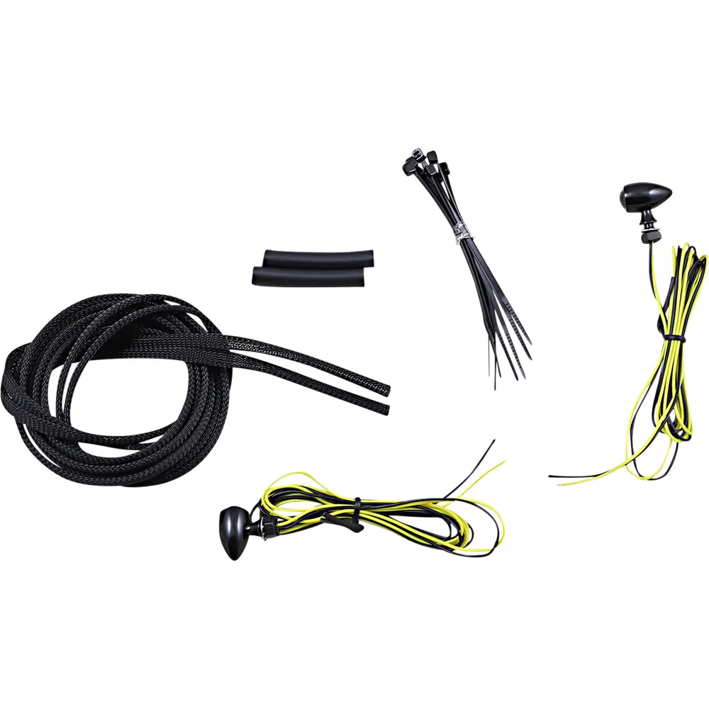 Micro Turn Signals - Amber - Black