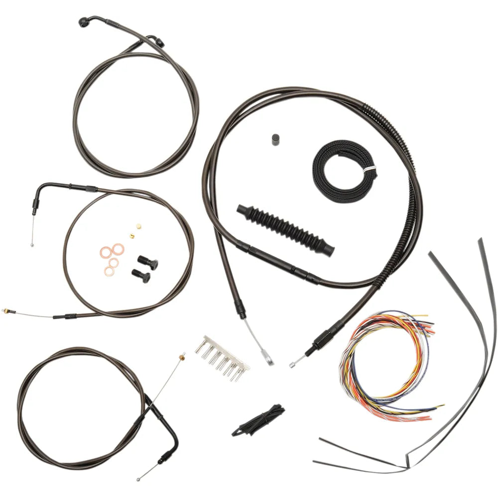 Cable Kit - 15" - 17" Ape Hanger Handlebars - Midnight