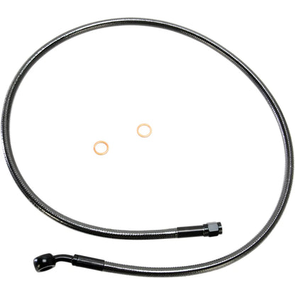 Kit de línea de freno delantero específico para ABS Designer Series de longitud alternativa - Línea de freno - 10 mm-35° - 36" - Black Pearl