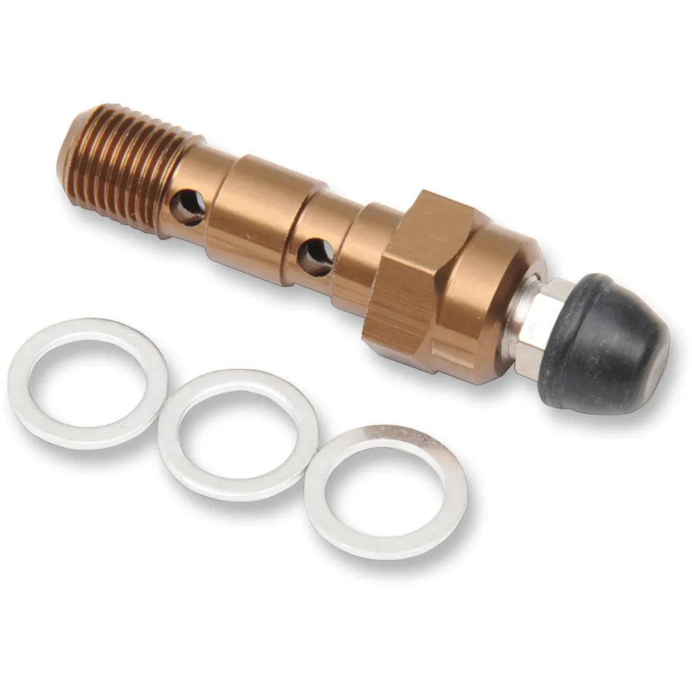 Aluminum Banjo Bolt with Bleeder - Suzuki