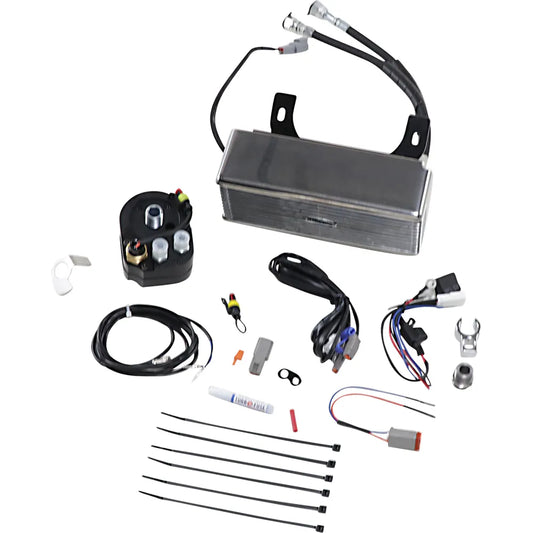 Oil Cooler Kit - Chrome - Below Regulator Mount
