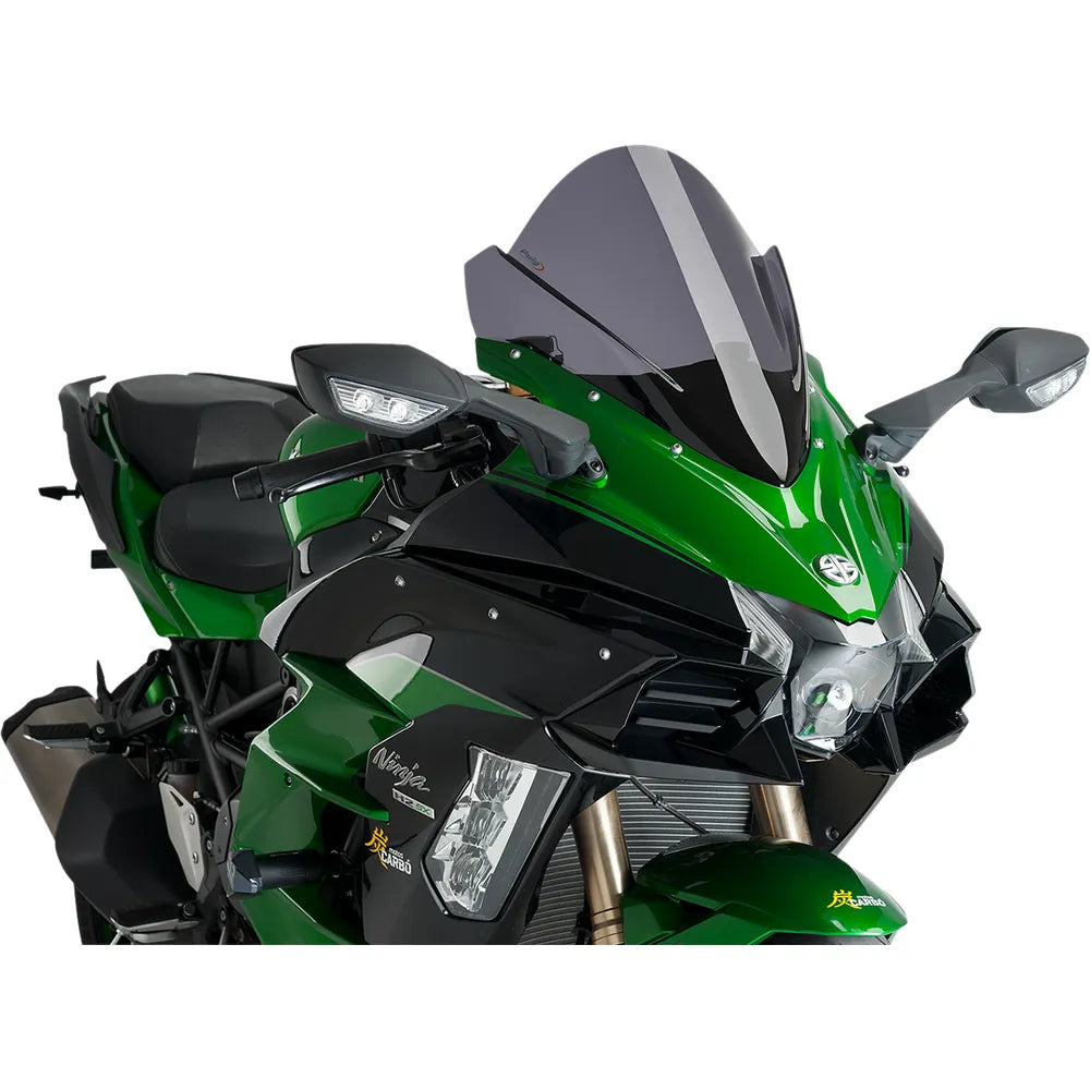 Parabrisas Z-Racing - Parabrisas de carrera - 15-3/4" - Ahumado oscuro - Kawasaki
