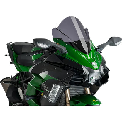 Parabrisas Z-Racing - Parabrisas de carrera - 15-3/4" - Ahumado oscuro - Kawasaki