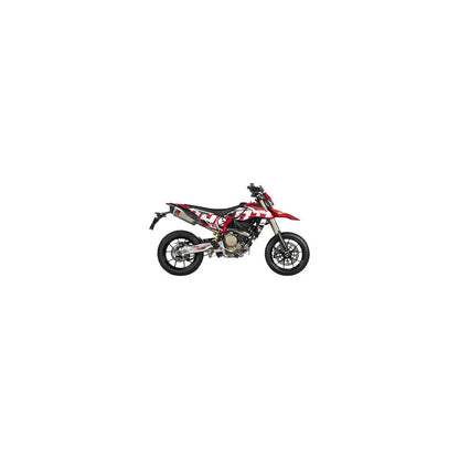 Escape Akrapovic - Slip-On Line Mufflers - Titanium - Hypermotard 698
