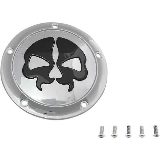 Cubierta del Derby Split Skull - Cromo