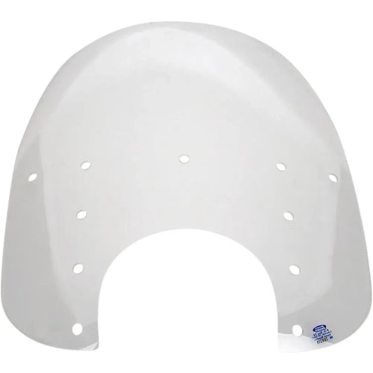 Fats Windshield - 17" - 9" Headlight Cutout - Clear - Plastic