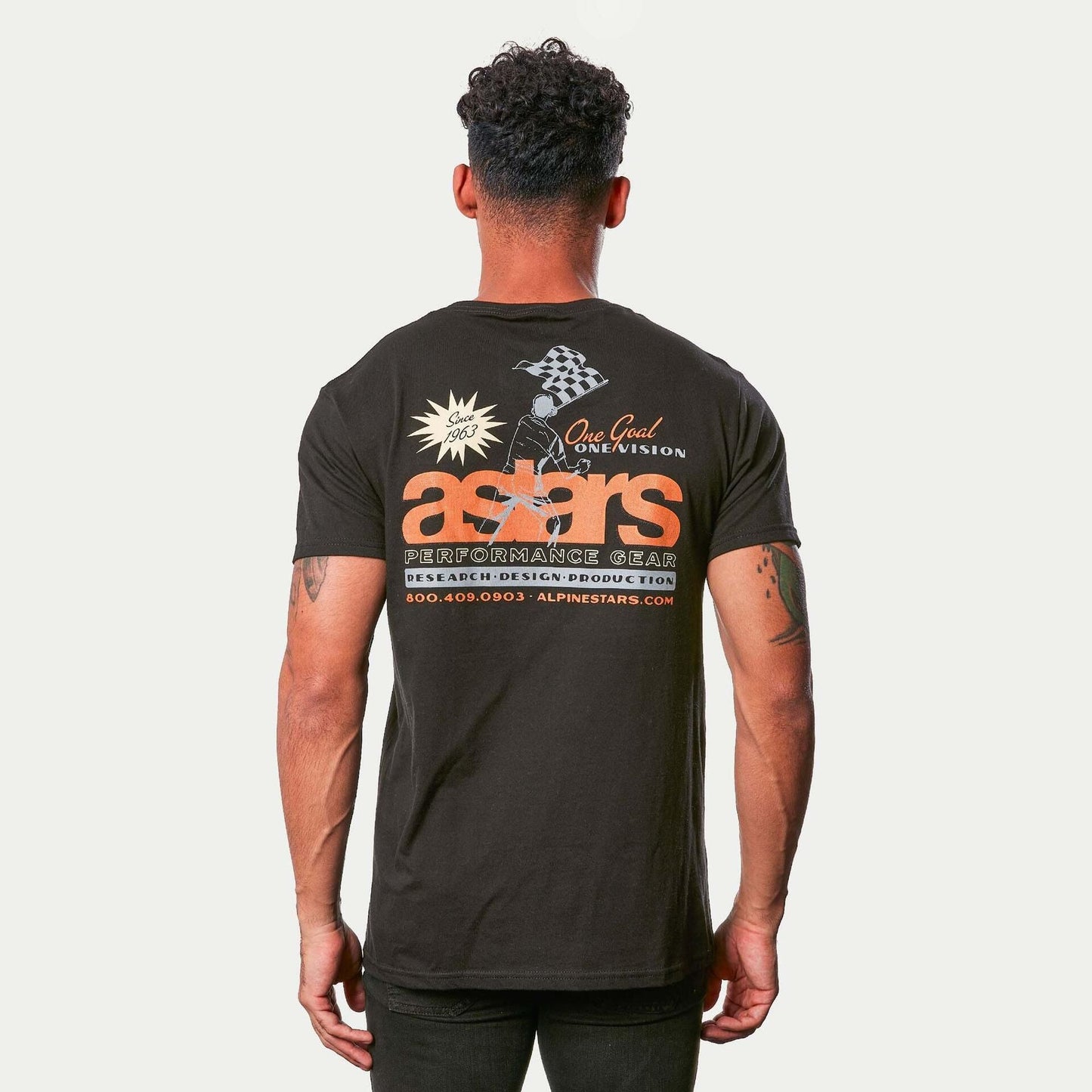 Playera Alpinestars Flagged - Negro