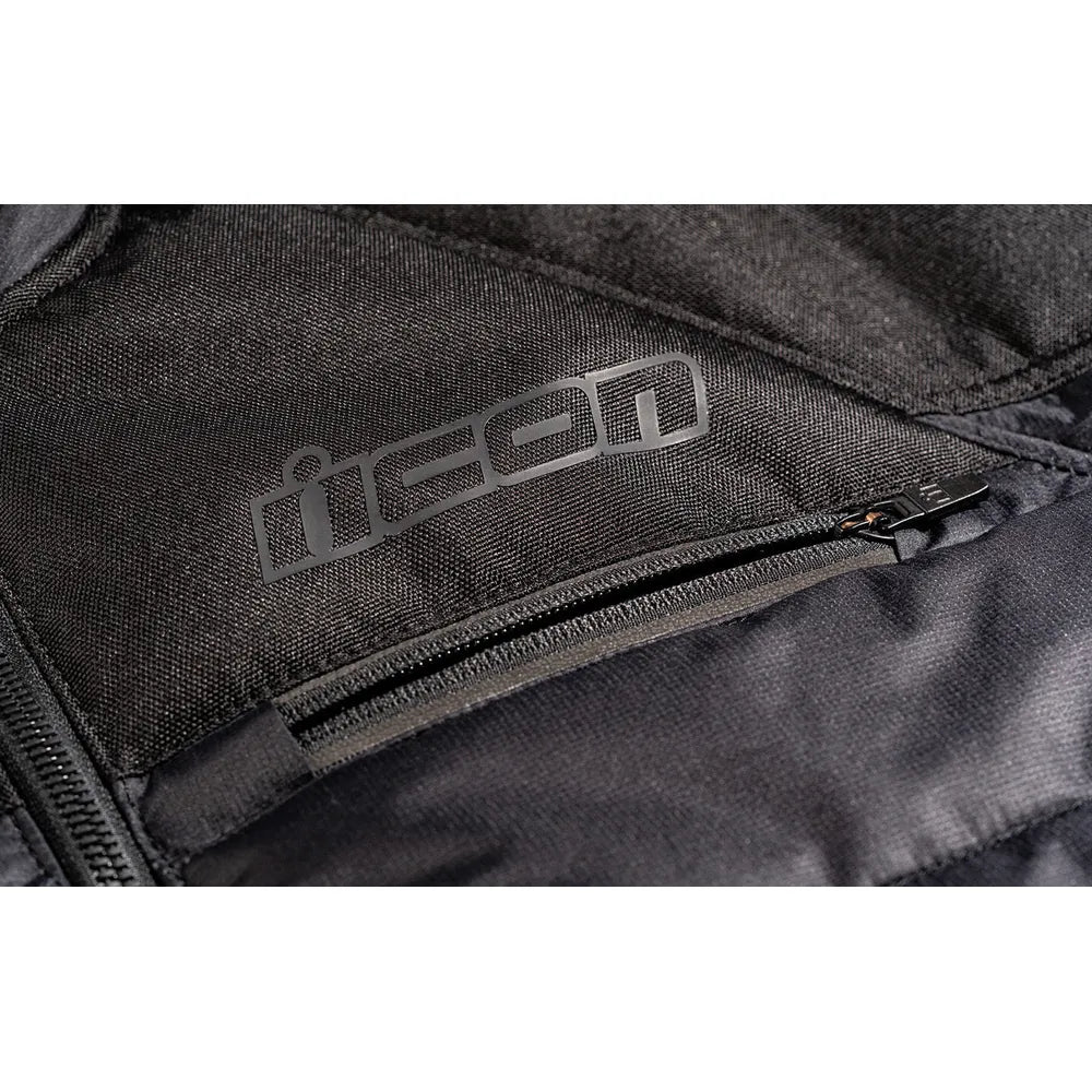 Chamarra ICON Ghost Puffer - Negro/Charcoal