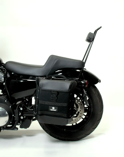 15L - Incognito Quick Mount Medium Solo Motocicleta Alforja (Left Only) para Harley Sportster 883 Custom XL883C/XLH883C