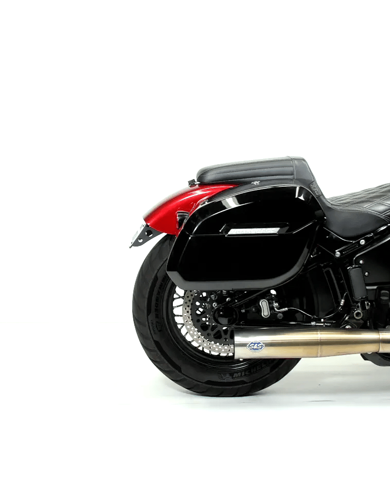 32L - Darkin Large Quick Mount Painted Hard Alforjas para Harley Softail Sport Glide FLSB