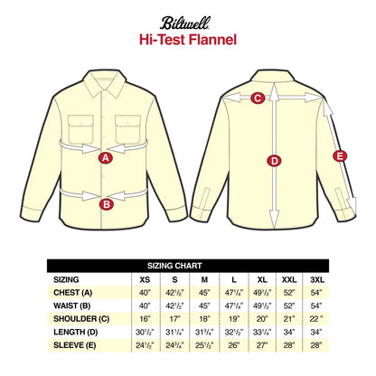 Camisa de franela Biltwell HI Test - Rust