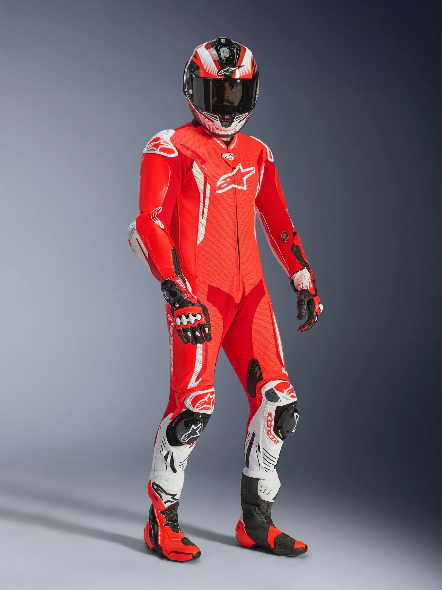 Traje de Piel Alpinestars GP Tech v5 - Rojo