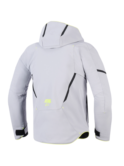 Chamarra Alpinestars Aeroshell WP - Gris medio/Amarillo fluo