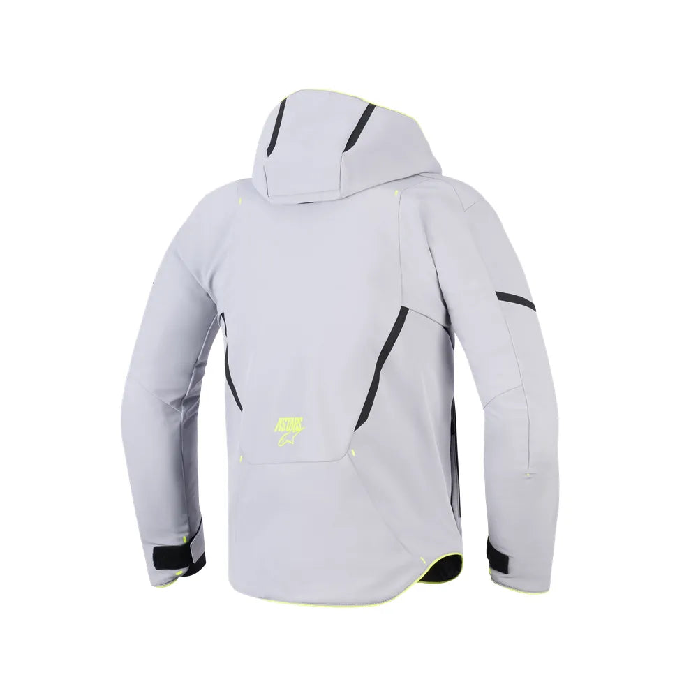 Chamarra Alpinestars Aeroshell WP - Gris medio/Amarillo fluo