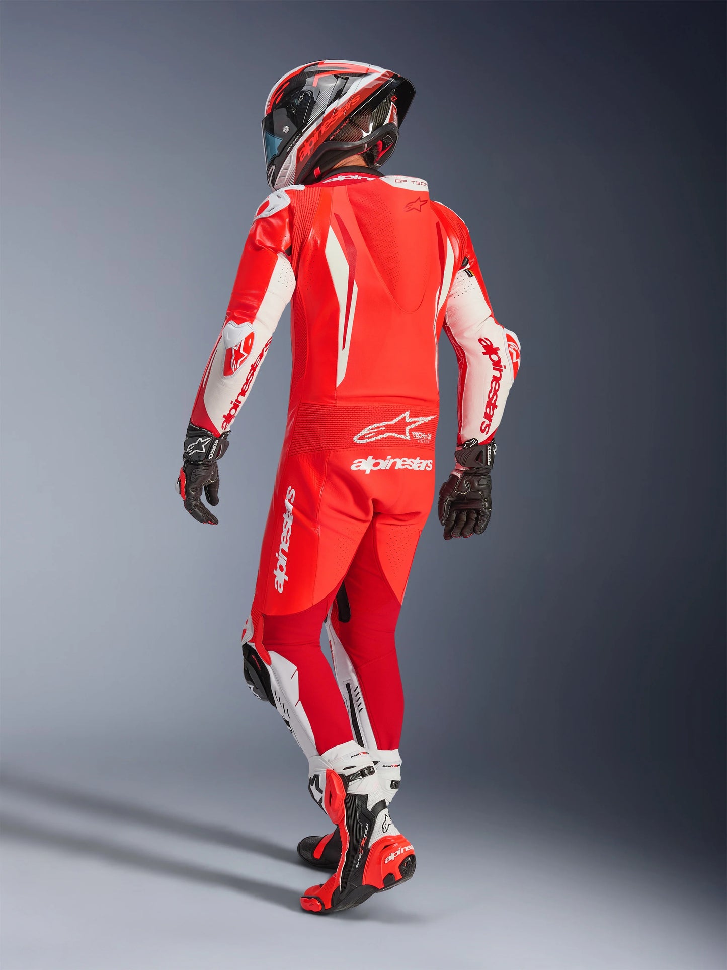 Traje de Piel Alpinestars GP Tech v5 - Rojo