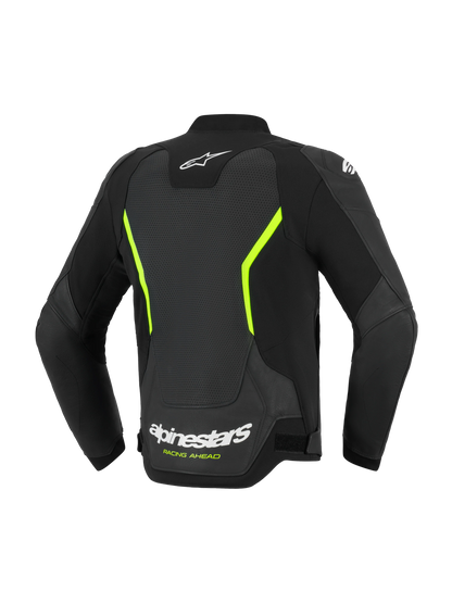 Chamarra de piel Alpinestars GP Force v2 Airflow - Negro/Verde