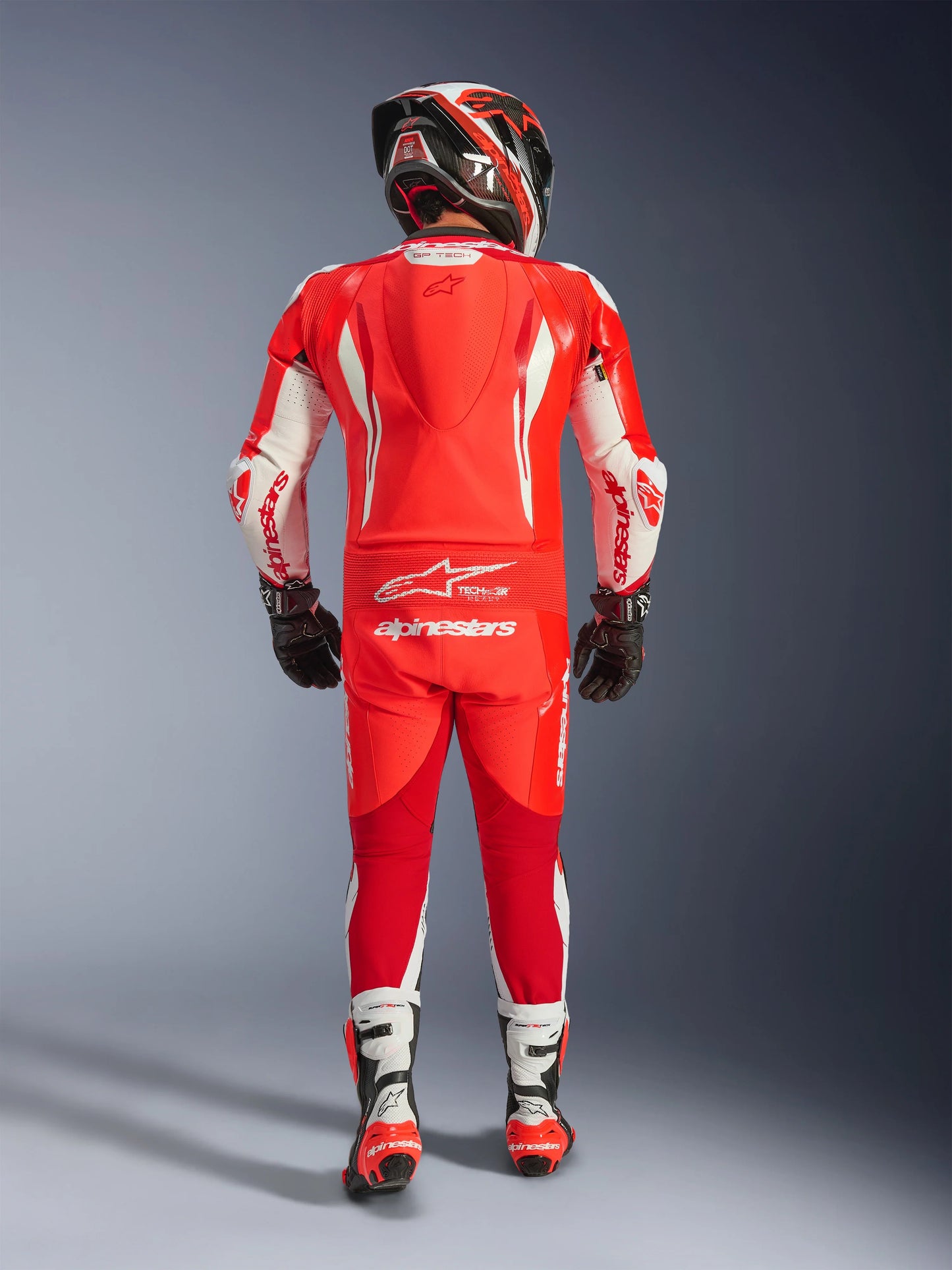 Traje de Piel Alpinestars GP Tech v5 - Rojo