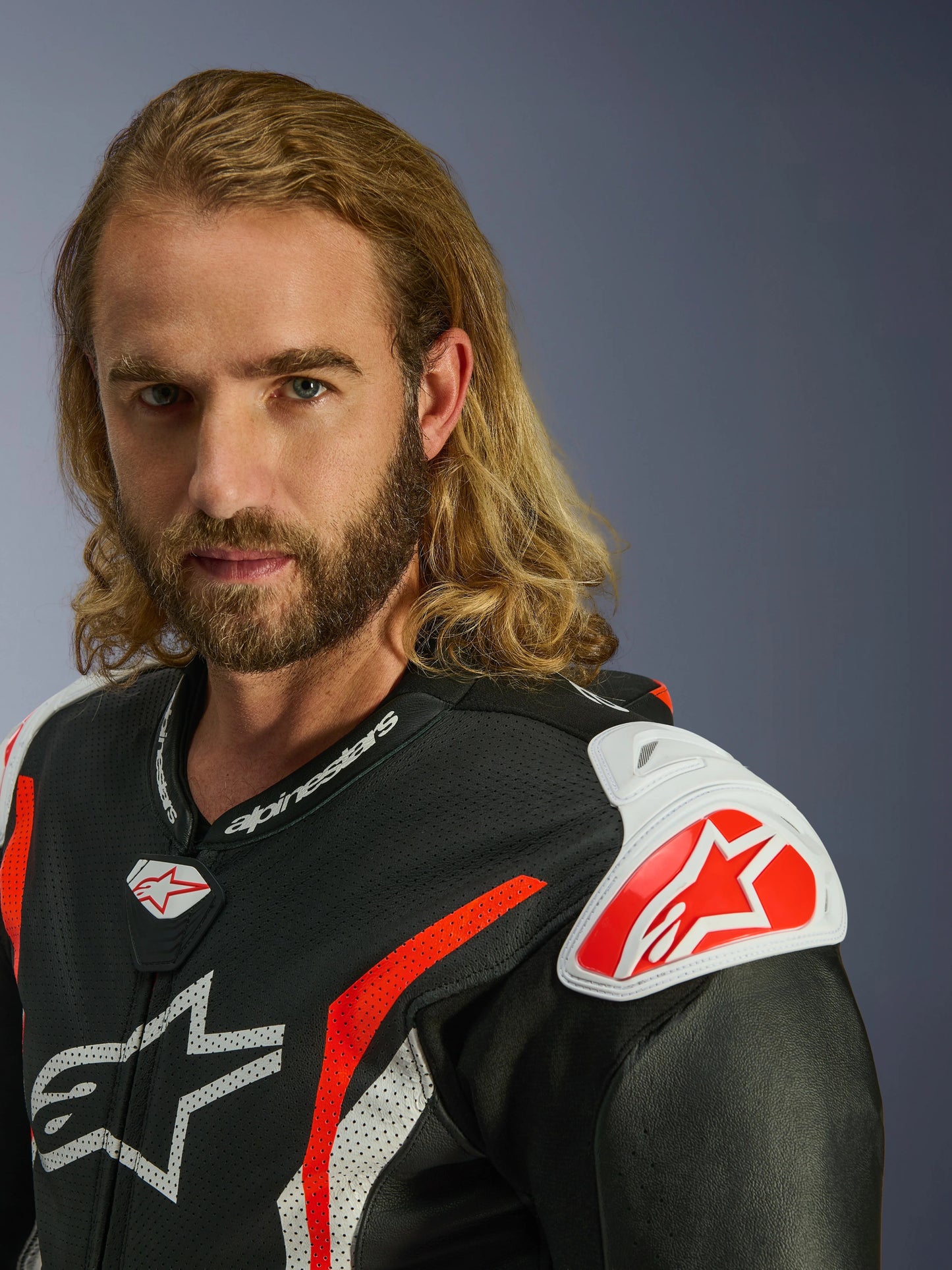 Traje Alpinestars GP Tech v5 - Negro/Blanco/Rojo