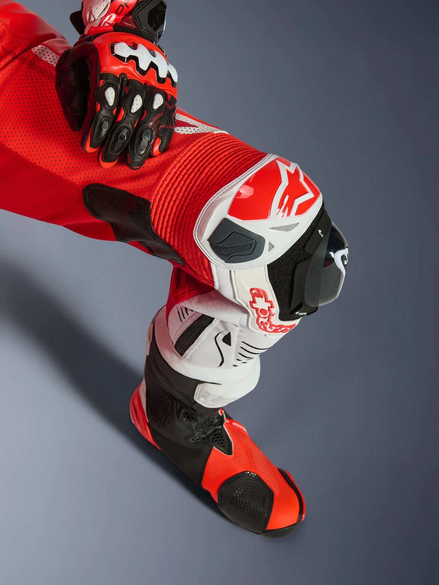 Traje de Piel Alpinestars GP Tech v5 - Rojo