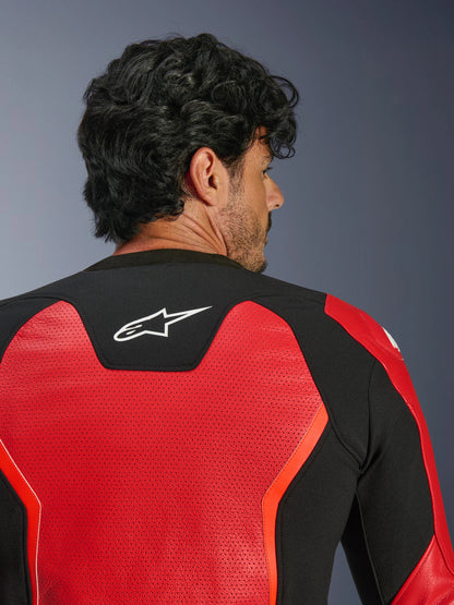 Chamarra de Piel Alpinestars GP Force v2 Airflow - Rojo