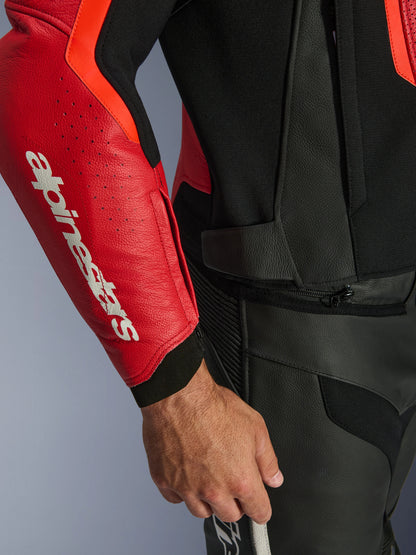 Chamarra de Piel Alpinestars GP Force v2 Airflow - Rojo