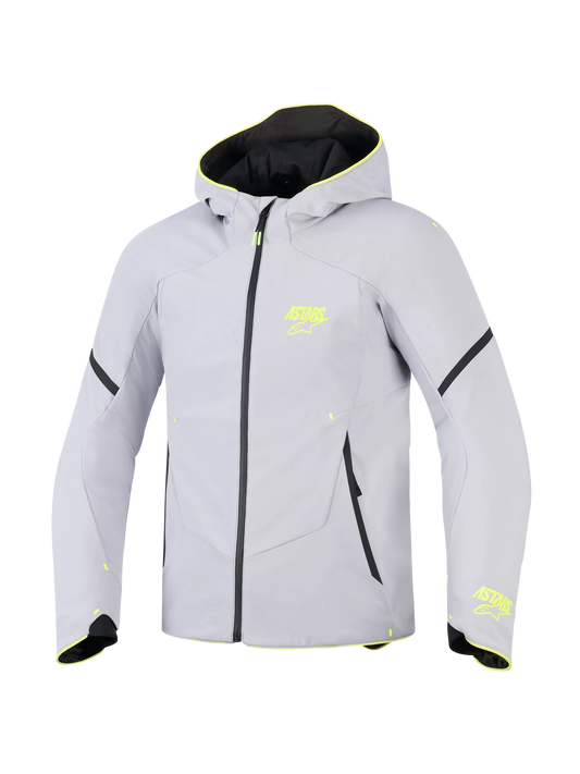 Chamarra Alpinestars Aeroshell WP - Gris medio/Amarillo fluo